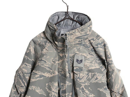 デッドストック 米軍実物 APECS デジタル タイガーカモ 迷彩 ゴアテックス ジャケット / SMALL X-SHORT 新品 09年製 ミリタリー USAF ABU