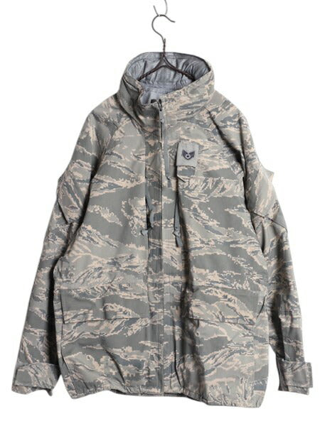 デッドストック 米軍実物 APECS デジタル タイガーカモ 迷彩 ゴアテックス ジャケット / SMALL X-SHORT 新品 09年製 ミリタリー USAF ABU