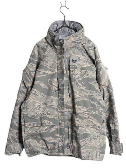 デッドストック 米軍実物 APECS デジタル タイガーカモ 迷彩 ゴアテックス ジャケット / SMALL X-SHORT 新品 09年製 ミリタリー USAF ABU