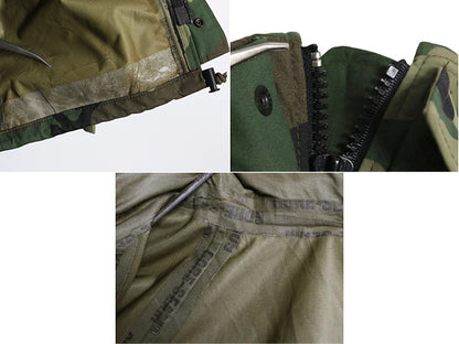 00s 米軍実物 USMC ECWCS ゴアテックス ウッドランドカモ 迷彩 ミリタリー ジャケット MEDIUM REGULAR / オールド 2nd GEN 軍物 収納フード