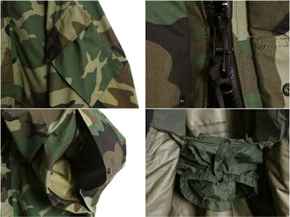 00s 米軍実物 USMC ECWCS ゴアテックス ウッドランドカモ 迷彩 ミリタリー ジャケット MEDIUM REGULAR / オールド 2nd GEN 軍物 収納フード