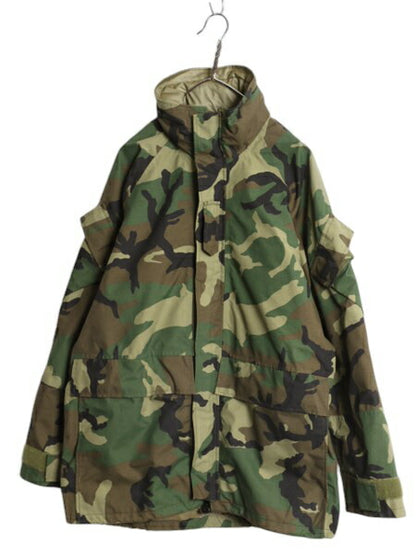 00s 米軍実物 USMC ECWCS ゴアテックス ウッドランドカモ 迷彩 ミリタリー ジャケット MEDIUM REGULAR / オールド 2nd GEN 軍物 収納フード