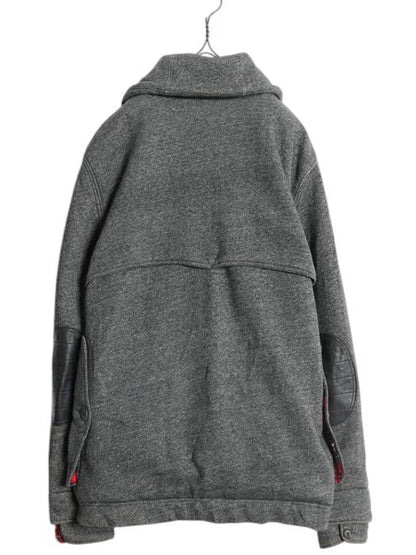 00s ポロ ラルフローレン スウェット ダブル マッキーノ ジャケット メンズ M オールド ショールカラー フランネル ライナー付き ブルゾン
