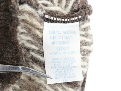 80s USA製 エルエルビーン ウール ニット ベスト レディース S / ヴィンテージ LLBEAN フェアアイル ノルディック 前開き 総柄 セーター