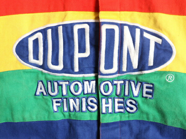90s ジェフハミルトン レーシング ジャケット メンズ XXL / 古着 オールド 当時物 NASCAR 50周年記念 DUPONT コットン 企業物 大きいサイズ