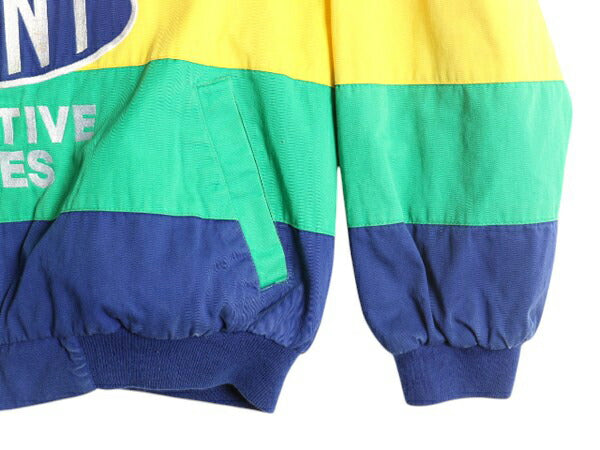 90s ナスカー オフィシャル コットン レーシング ジャケット メンズ XL 古着 オールド CHASE NASCAR ジェフゴードン DUPONT 当時物 企業物
