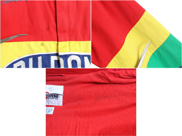 90s ナスカー オフィシャル コットン レーシング ジャケット メンズ XL 古着 オールド CHASE NASCAR ジェフゴードン DUPONT 当時物 企業物