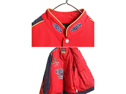 00s ナスカー オフィシャル レーシング ジャケット メンズ XL / オールド CHASE NASCAR ジェフゴードン DUPONT 当時物 ファイヤー パターン