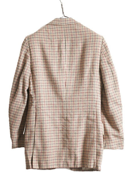 イギリス製  ターンブル&アッサー ツイード テーラード ジャケット メンズ S / ブレザー Turnbull&Asser チェック チェンジポケット 英国製