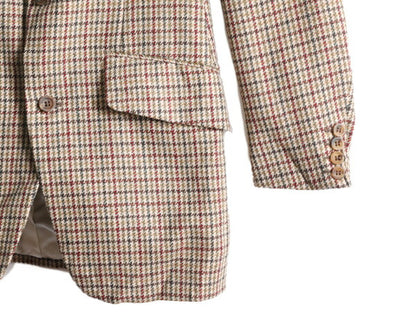 イギリス製  ターンブル&アッサー ツイード テーラード ジャケット メンズ S / ブレザー Turnbull&Asser チェック チェンジポケット 英国製