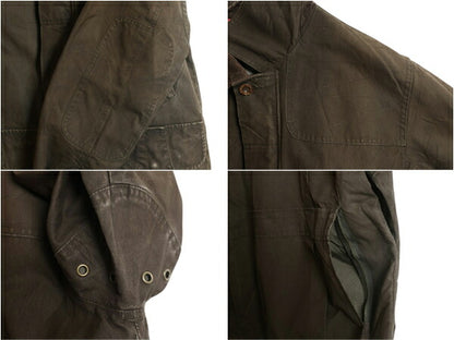 00s オービス ハンティング ジャケット メンズ M 旧タグ オールド ORVIS アウトドア コットン ノンワックス ハーフ コート フィールド 濃茶