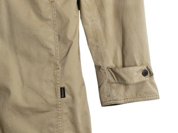バブアー ハーフ コート レディース L 程 Barbour 中綿 キルティング ジャケット ジャンパー 3ワラント ノンオイルド フルジップ ベージュ