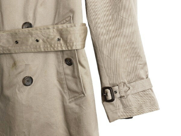 バナナリパブリック トレンチ ハーフ コート メンズ L BANANA REPUBLIC 中綿 キルティング 脱着 ライナー付き ジャケット カーキ ベージュ