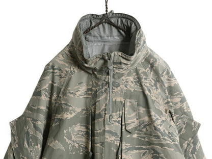 米軍実物 APECS デジタル タイガーカモ 迷彩 ゴアテックス ジャケット LARGE REGULAR 08年製 ミリタリー 軍物 USAF ABU ECWCS ジャンパー