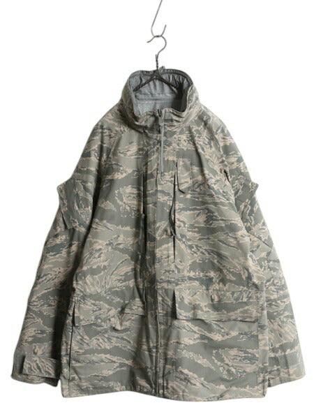 米軍実物 APECS デジタル タイガーカモ 迷彩 ゴアテックス ジャケット LARGE REGULAR 08年製 ミリタリー 軍物 USAF ABU ECWCS ジャンパー