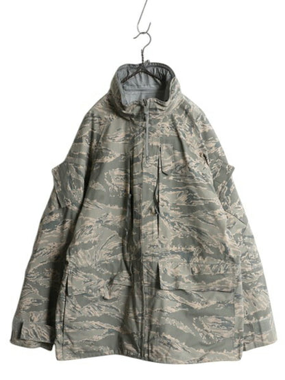 米軍実物 APECS デジタル タイガーカモ 迷彩 ゴアテックス ジャケット LARGE REGULAR 08年製 ミリタリー 軍物 USAF ABU ECWCS ジャンパー