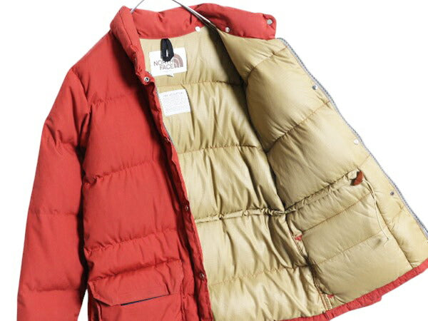 80s USA製 ノースフェイス ダウン ジャケット レディース L ヴィンテージ The North Face 茶タグ フルジップ ジャンパー タロン アウトドア