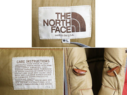 80s USA製 ノースフェイス ダウン ジャケット レディース L ヴィンテージ The North Face 茶タグ フルジップ ジャンパー タロン アウトドア