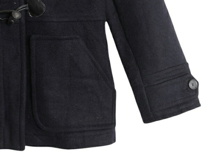バブアー メルトン ウール ダッフル コート レディース S 古着 Barbour チェック ライナー 脱着 フード付き パーカー ジャケット 3ワラント