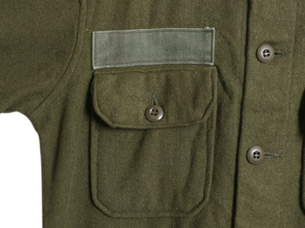 70s US ARMY 米軍実物 フィールド ウール 長袖 シャツ SMALL / 古着 78年製 ヴィンテージ ミリタリー OG-108 アーミー CPO オリーブ 軍物