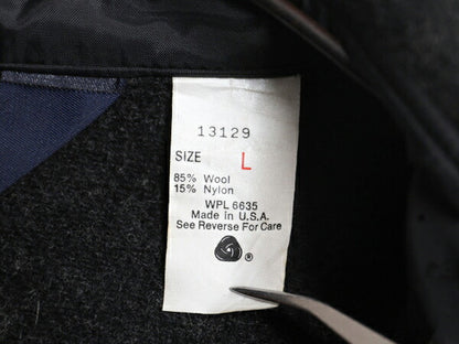80s USA製 ウールリッチ ウール ダブル マッキーノ ジャケット メンズ L 旧タグ ヴィンテージ WOOLRICH ブルゾン CPO エルボーパッチ 濃灰