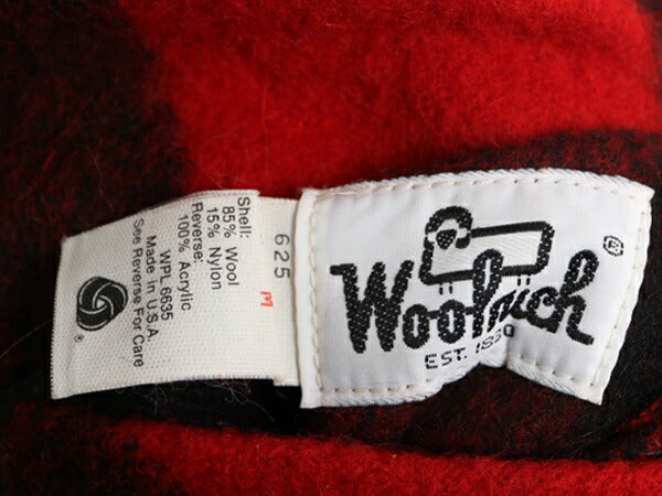 70s USA製 ウールリッチ リバーシブル ベスト メンズ M / 古着 Woolrich 白タグ ヴィンテージ ウール バッファロー チェック ハンティング