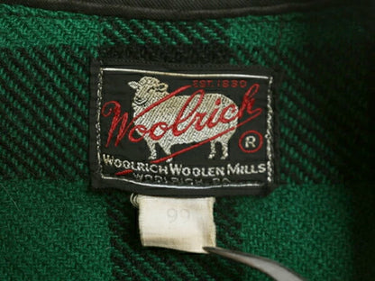 50s ウールリッチ ブロック チェック 長袖 CPO ウール シャツ メンズ M 程 古着 黒タグ ヴィンテージ WOOLRICH ジャケット ヘビーウェイト