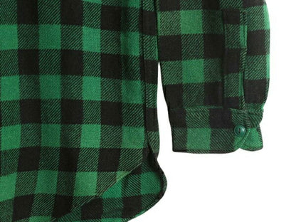 50s ウールリッチ ブロック チェック 長袖 CPO ウール シャツ メンズ M 程 古着 黒タグ ヴィンテージ WOOLRICH ジャケット ヘビーウェイト