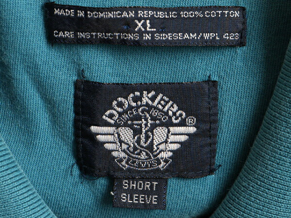 90s 大きいサイズ XL ■ DOCKERS リーバイス クレイジー 鹿の子 半袖 ポロシャツ ( メンズ ) 古着 90年代 ドッカーズ LEVIS 半袖シャツ 3色