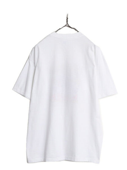 80s USA製 メッセージ プリント Tシャツ メンズ レディース XL / 80年代 ヴィンテージ 当時物 イラスト 大きいサイズ シングルステッチ 白