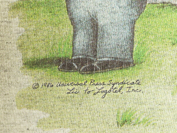 90s USA製 ジョーク イラスト プリント Tシャツ メンズ XL 古着 オールド THE FAR SIDE アート キャラクター ヘビーウェイト 大きいサイズ