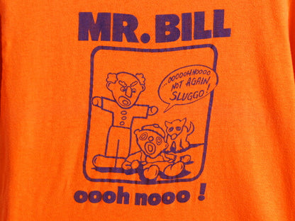 70s USA製 ビンテージ ■ MR.BILL キャラクター プリント 半袖 Tシャツ ( M メンズ レディース 小さめ S 程) 古着 70年代 HANES ヘインズ