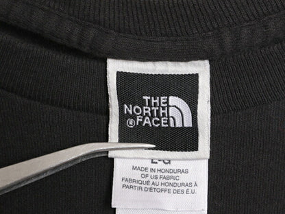 ノースフェイス ロゴ プリント 長袖 Tシャツ メンズ L / The North Face アウトドア ロンT クライミング ボックスロゴ バックプリント 黒