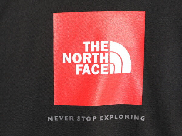 ノースフェイス ロゴ プリント 長袖 Tシャツ メンズ L / The North Face アウトドア ロンT クライミング ボックスロゴ バックプリント 黒