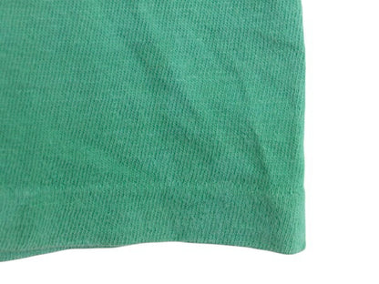 60s USA製 2段 プリント Tシャツ M 小さめ メンズ レディース S / ヴィンテージ ラッセル 黒金タグ 100% COTTON シングルステッチ グリーン