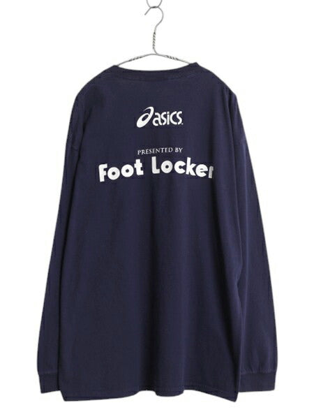 90s USA製 ディズニー ドナルド プリント 長袖Tシャツ メンズ XL オールド ロンT フットロッカー 大きいサイズ キャラクター ロングTシャツ
