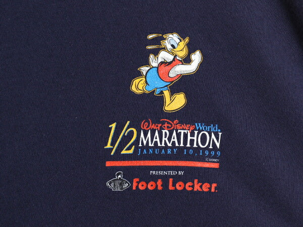 90s USA製 ディズニー ドナルド プリント 長袖Tシャツ メンズ XL オールド ロンT フットロッカー 大きいサイズ キャラクター ロングTシャツ