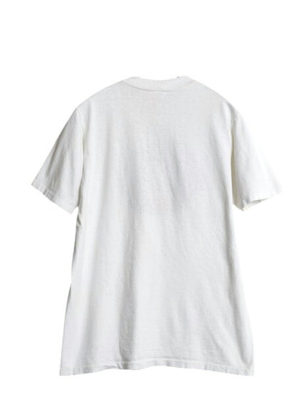 70s USA製 ウサギ キャラクター イラスト プリント Tシャツ メンズ レディース S 程 ヴィンテージ アニマル シングルステッチ ラビット 白
