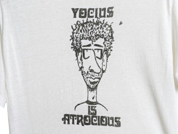 70s USA製 キャラクター イラスト 染込み プリント Tシャツ メンズ M / ヴィンテージ アート バックプリント シングルステッチ シアーズ 白
