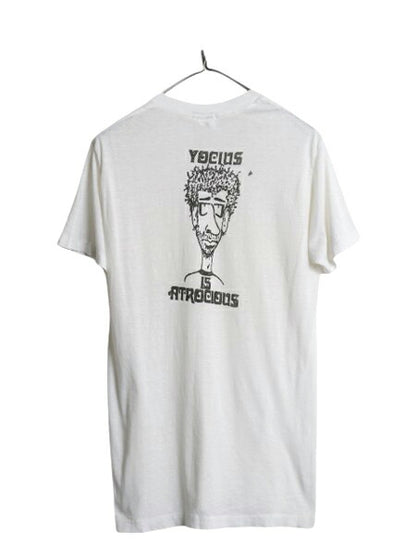 70s USA製 キャラクター イラスト 染込み プリント Tシャツ メンズ M / ヴィンテージ アート バックプリント シングルステッチ シアーズ 白