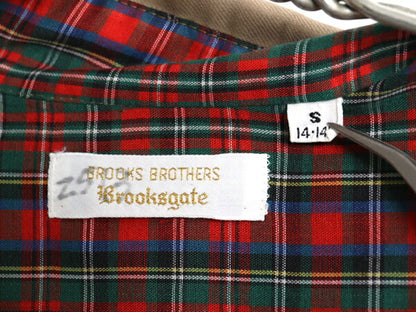 70s 80s ブルックスブラザーズ 長袖 シャツ メンズ S / ヴィンテージ BROOKSGATE 無地 ポケット付き ボックス シワになりにくい カジュアル