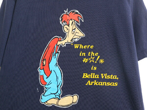 90s USA製 キャラクター イラスト プリント Tシャツ メンズ XL 90年代 オールド アート シングルステッチ 大きいサイズ スクリーンスターズ
