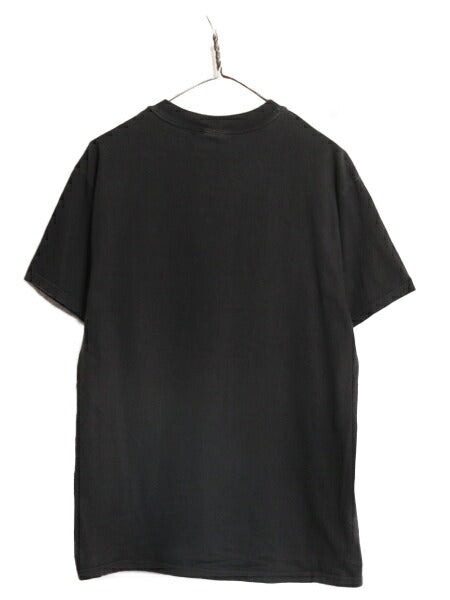 90s 00s TROJAN コンドーム 企業 ロゴ プリント Tシャツ メンズ L 90年代 00年代 オールド ブラック ヘビーウェイト トロ―ジャン ヘインズ