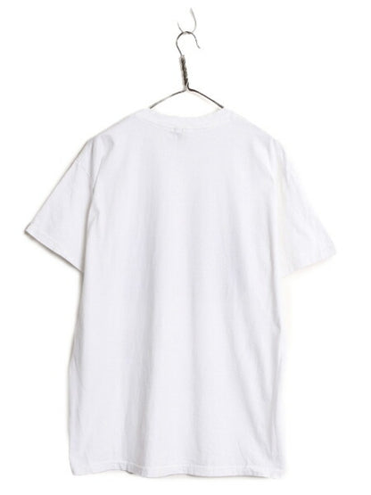 90s 00s ゾウ アート イラスト メッセージ プリント Tシャツ メンズ XL オールド 大きいサイズ 白 ヘビーウェイト 白Tシャツ アニマル 白T