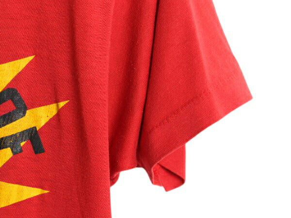70s USA製 グラフィック イラスト プリント Tシャツ メンズ 小さめ S ヴィンテージ アート ネズミ キャラクター トランプ シングルステッチ