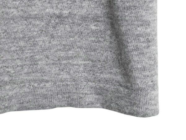 60s 70s USA製 2段 カレッジ プリント Tシャツ L メンズ S 程 ヴィンテージ シングルステッチ ラッセル 金タグ 霜降り グレー カットソー