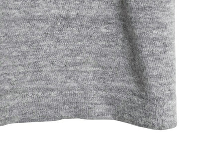60s 70s USA製 2段 カレッジ プリント Tシャツ L メンズ S 程 ヴィンテージ シングルステッチ ラッセル 金タグ 霜降り グレー カットソー