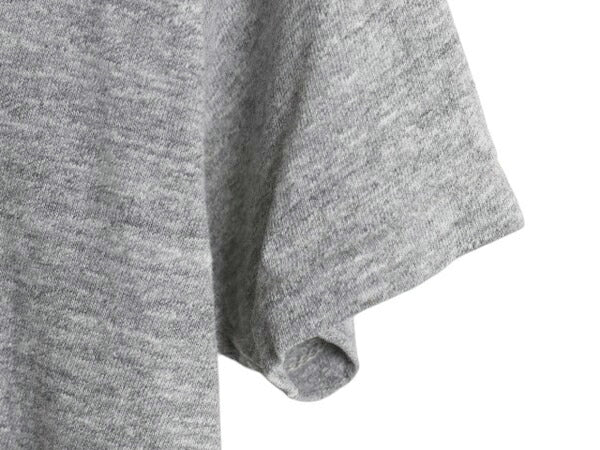 60s 70s USA製 2段 カレッジ プリント Tシャツ L メンズ S 程 ヴィンテージ シングルステッチ ラッセル 金タグ 霜降り グレー カットソー