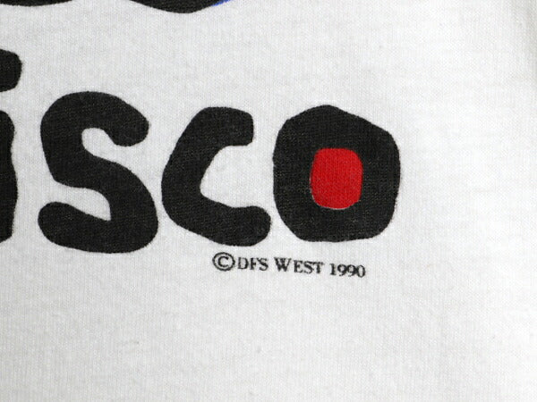 80s USA製 グラフィック イラスト プリント Tシャツ メンズ レディース S 程 オールド シングルステッチ ヘビーウェイト ヘインズ ホワイト
