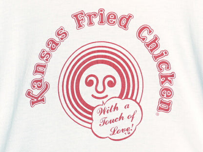 80s USA製 企業 イラスト プリント リンガー Tシャツ メンズ M レディース L 程/ ヴィンテージ 当時物 企業物 シングルステッチ ツートン